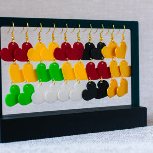 Oorbellenrekje voor 5 paar lange oorbellen