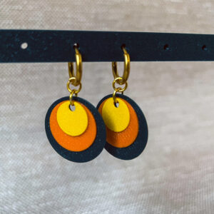 Creolen Donkergroen Oranje