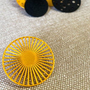 Broche Zon goudkleurig