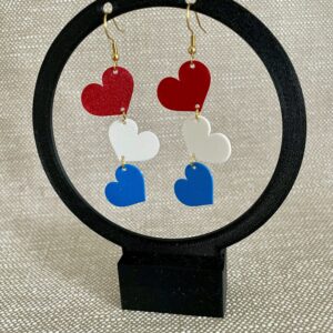 Hartjes oorbellen Koningsdag